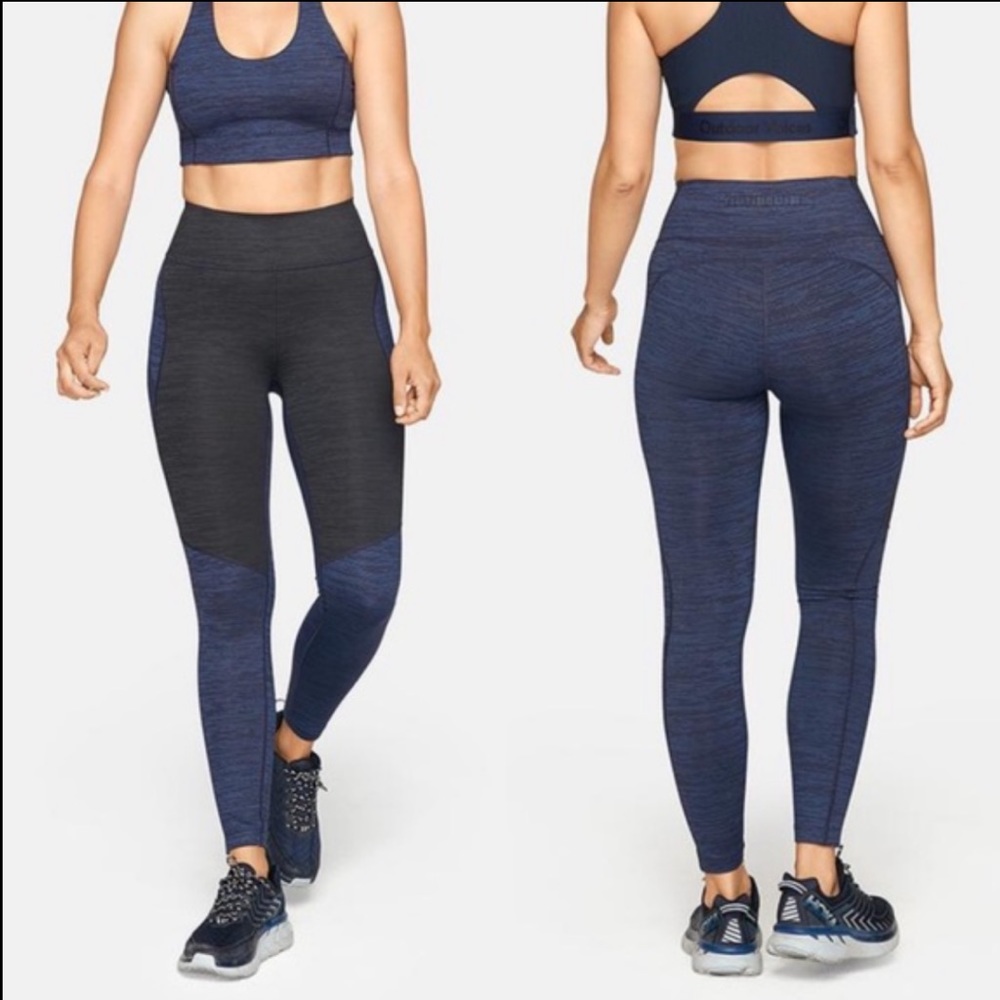 Outdoor Voices two-tone Techsweat 3/4 leggings